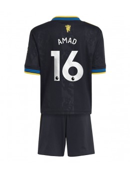 Manchester United Amad Diallo #16 Replika Tredje Kläder Barn 2025-26 Kortärmad (+ byxor)